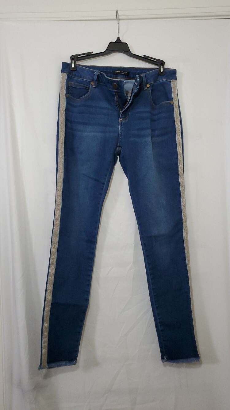 Romeo + Juliet Couture Side Stripe Skinny Jeans Size M